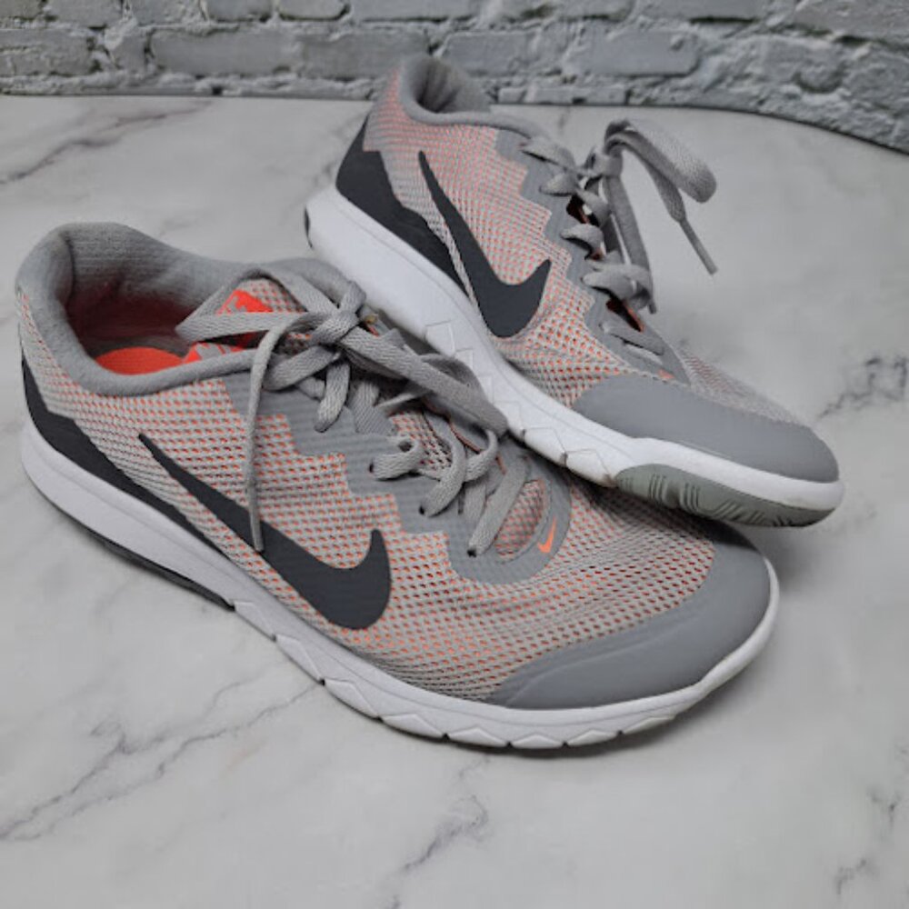 Nike Flex Experience Gray Lava Running Shoes Women's Size US 8